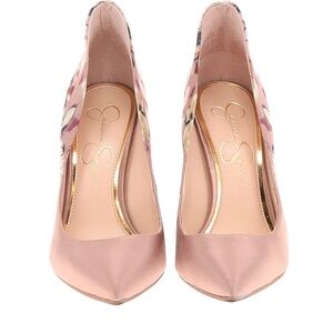 Jessica Simpson Blush w/ print pumps